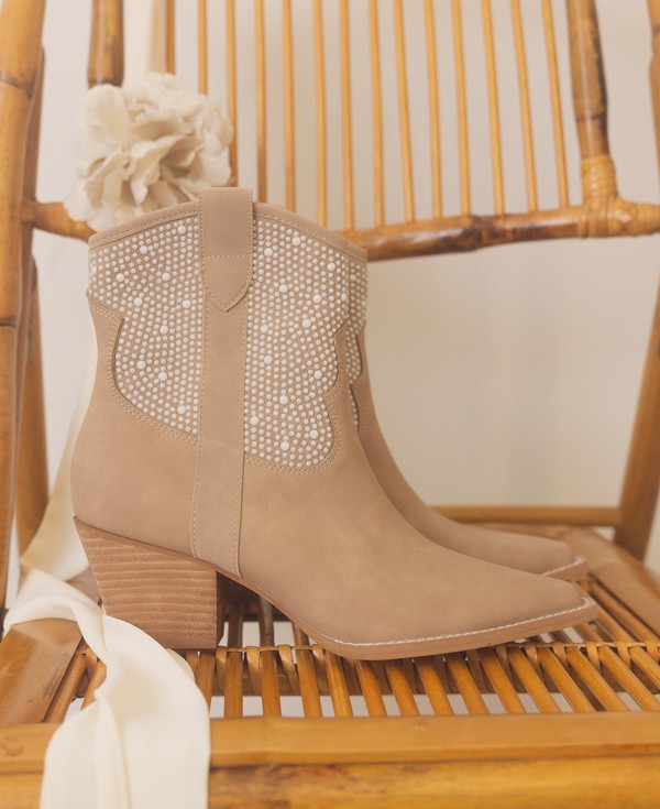 OASIS SOCIETY Cannes - Pearl Studded Western Boots - lolaluxeshop