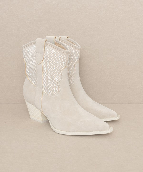 OASIS SOCIETY Cannes - Pearl Studded Western Boots - lolaluxeshop