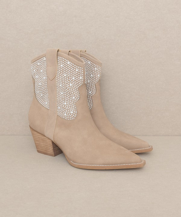 OASIS SOCIETY Cannes - Pearl Studded Western Boots - lolaluxeshop