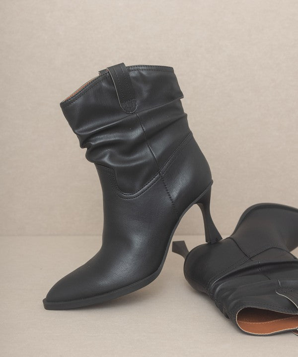 OASIS SOCIETY Riga - Western Inspired Slouch Boots - lolaluxeshop