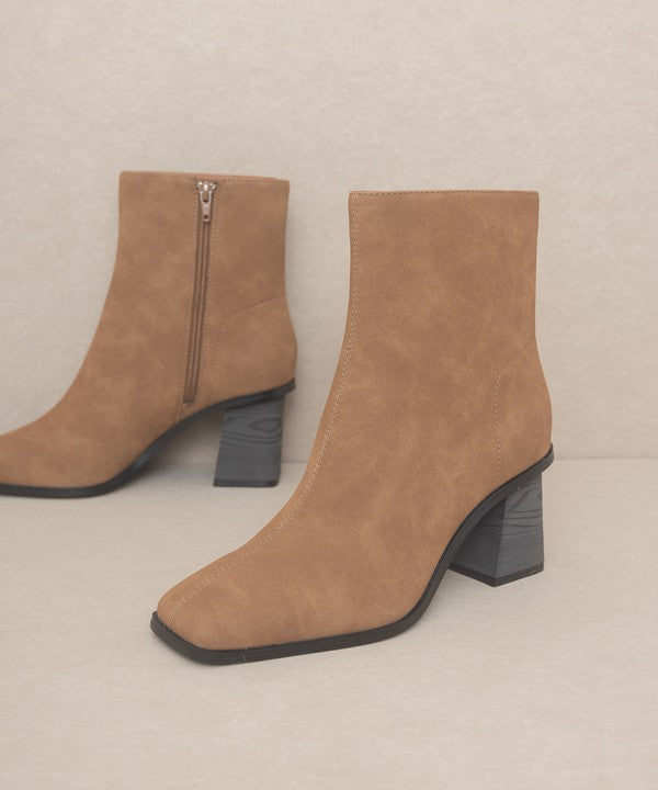 OASIS SOCIETY Vera - Square Toe Ankle Boots - lolaluxeshop