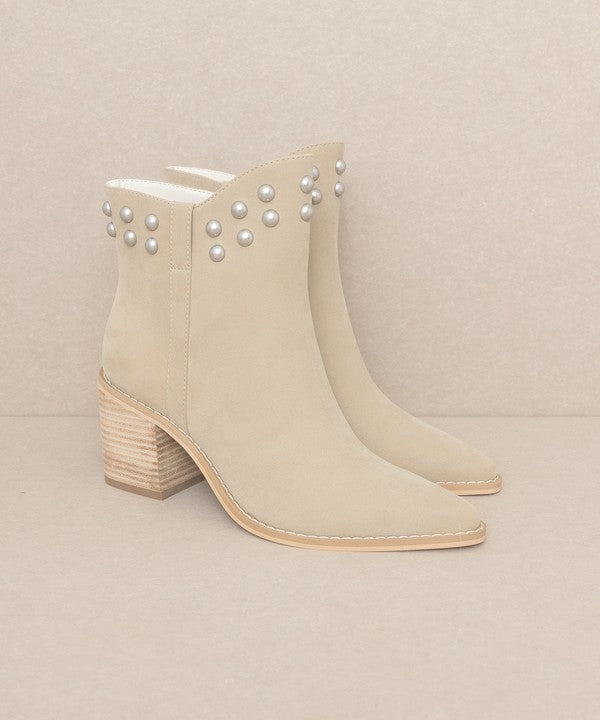 OASIS SOCIETY Alofi - Studded Collar Booties - lolaluxeshop