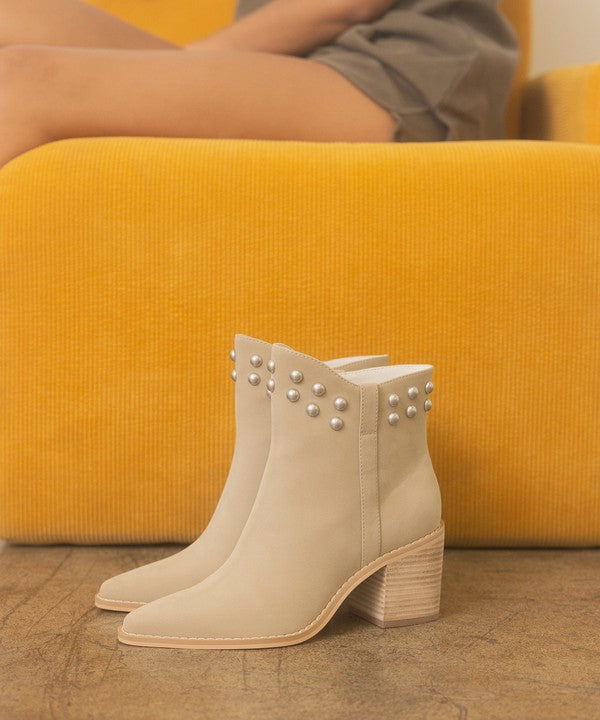 OASIS SOCIETY Alofi - Studded Collar Booties - lolaluxeshop