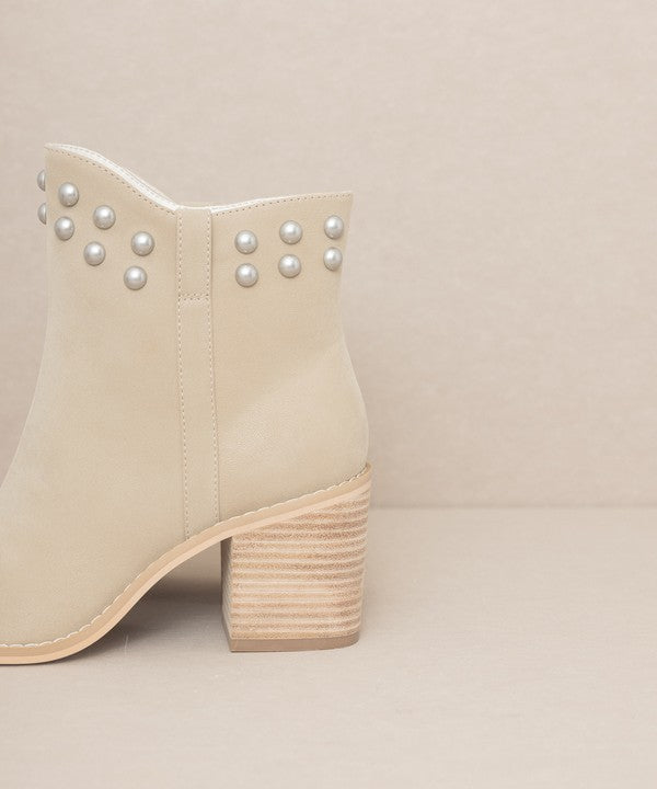 OASIS SOCIETY Alofi - Studded Collar Booties - lolaluxeshop