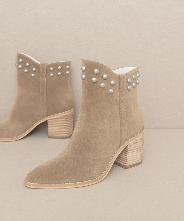 OASIS SOCIETY Alofi - Studded Collar Booties - lolaluxeshop