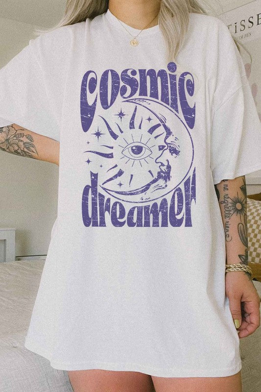 COSMIC DREAMER OVERSIZED TEE  T-SHIRT - lolaluxeshop