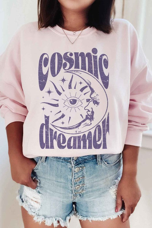 COSMIC DREAMER GRAPHIC SWEATSHIRT - lolaluxeshop