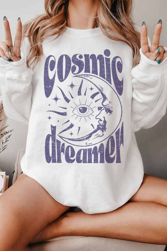 COSMIC DREAMER GRAPHIC SWEATSHIRT - lolaluxeshop