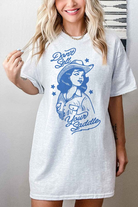 DON'T SELL YOUR SADDLE OVERSIZED TEE  T-SHIRT