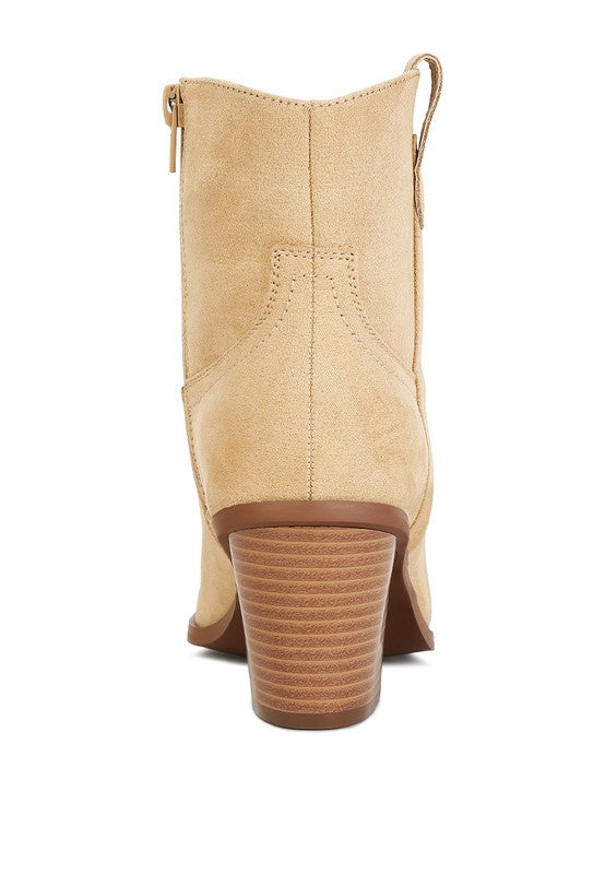 Elettra Ankle Length Cowboy Boots - lolaluxeshop