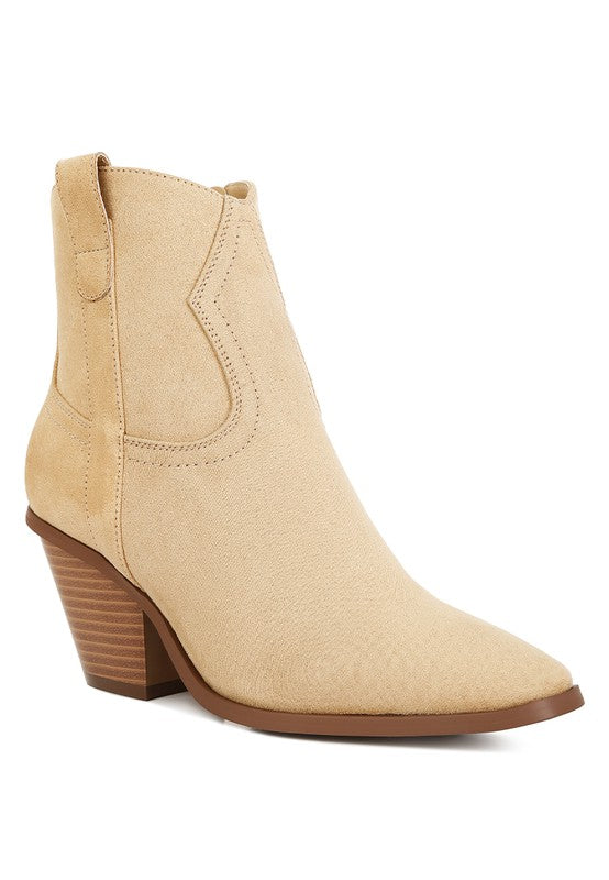 Elettra Ankle Length Cowboy Boots - lolaluxeshop