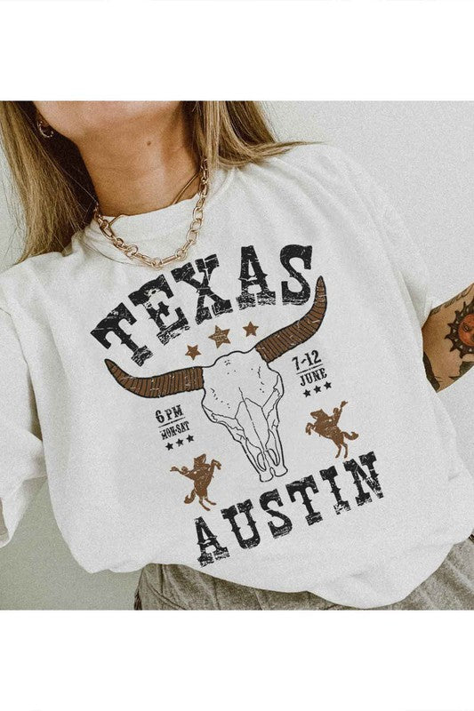 TEXAS AUSTIN WESTERN GRAPHIC TEE / T-SHIRT - lolaluxeshop