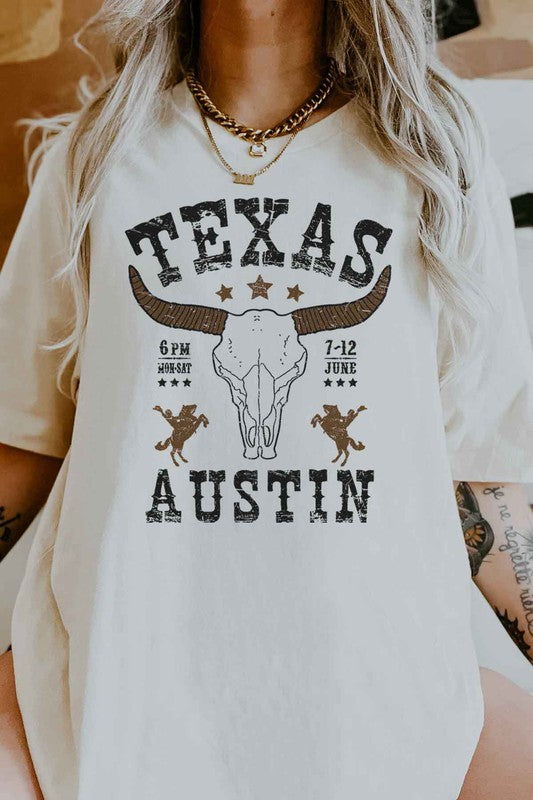 TEXAS AUSTIN WESTERN GRAPHIC TEE / T-SHIRT - lolaluxeshop