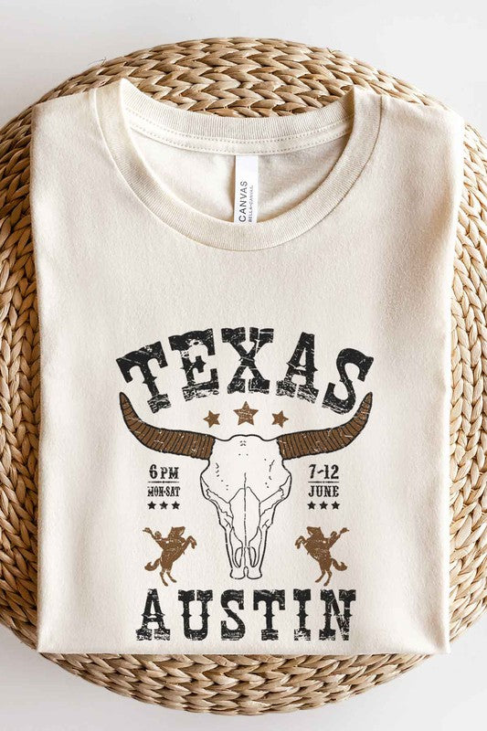 TEXAS AUSTIN WESTERN GRAPHIC TEE / T-SHIRT - lolaluxeshop