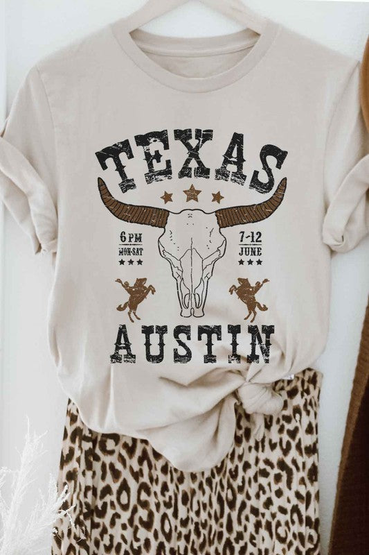 TEXAS AUSTIN WESTERN GRAPHIC TEE / T-SHIRT - lolaluxeshop