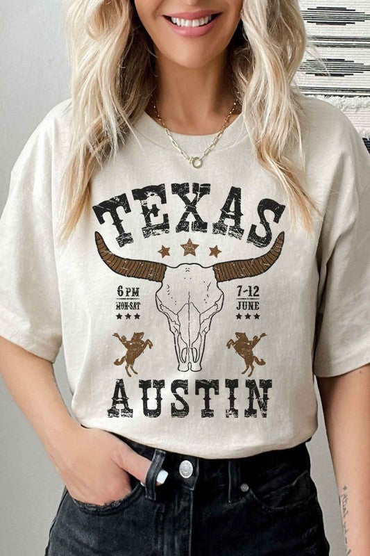 TEXAS AUSTIN WESTERN GRAPHIC TEE / T-SHIRT - lolaluxeshop