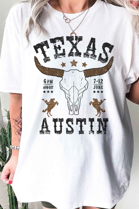 TEXAS AUSTIN WESTERN GRAPHIC TEE / T-SHIRT - lolaluxeshop