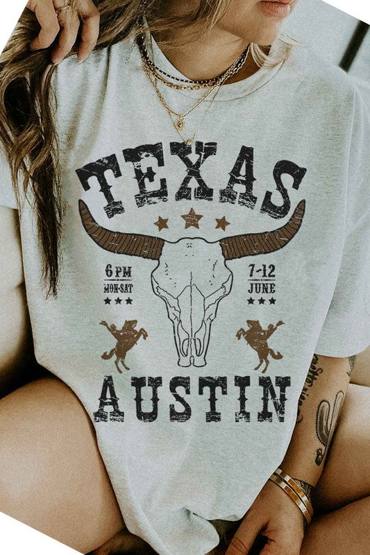 TEXAS AUSTIN WESTERN GRAPHIC TEE / T-SHIRT - lolaluxeshop