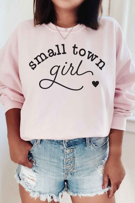 SMALL TOWN GIRL GRAPHIC SWEATSHIRT - lolaluxeshop