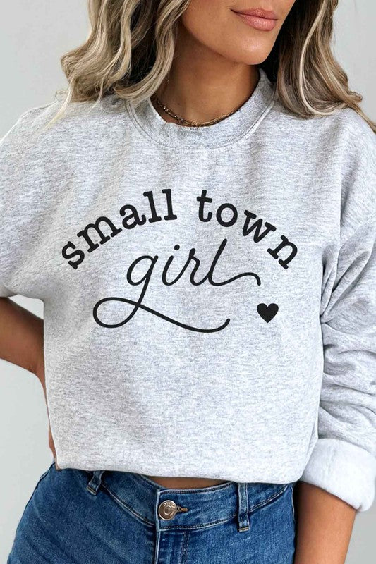 SMALL TOWN GIRL GRAPHIC SWEATSHIRT - lolaluxeshop