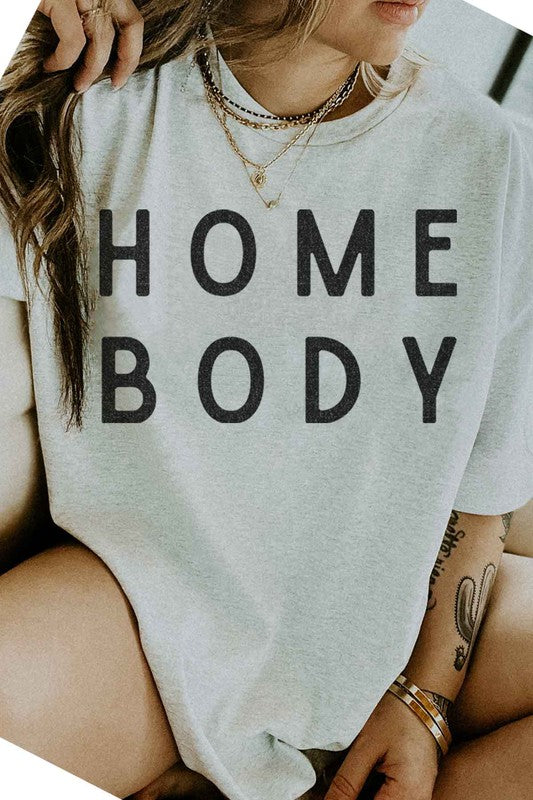 HOME BODY GRAPHIC TEE / T-SHIRT - lolaluxeshop