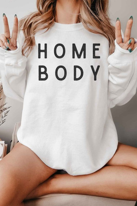 HOME BODY GRAPHIC SWEATSHIRT - lolaluxeshop