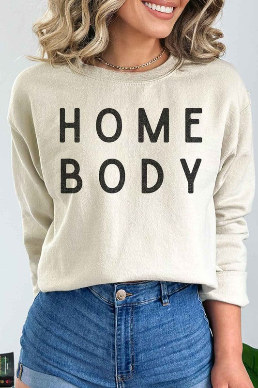 HOME BODY GRAPHIC SWEATSHIRT - lolaluxeshop