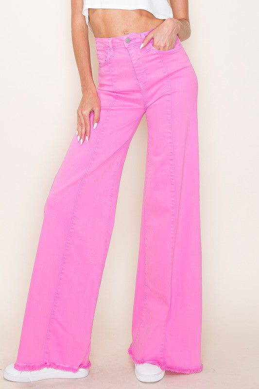 Wide leg, denim pants,  jeans, western - lolaluxeshop