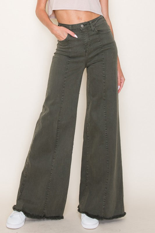 Wide leg, denim pants,  jeans, western - lolaluxeshop