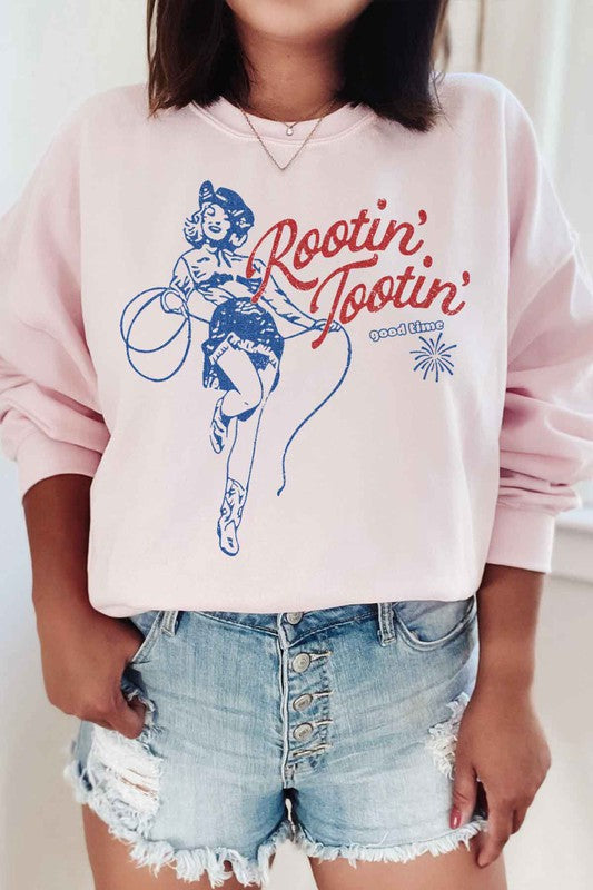 ROOTIN TOOTIN COUNTRY GRAPHIC SWEATSHIRT - lolaluxeshop