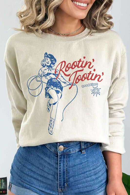 ROOTIN TOOTIN COUNTRY GRAPHIC SWEATSHIRT - lolaluxeshop