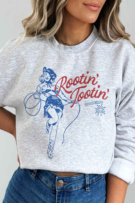 ROOTIN TOOTIN COUNTRY GRAPHIC SWEATSHIRT - lolaluxeshop