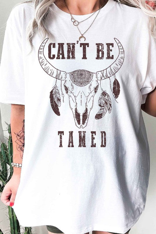 CANT BE TAMED CATTLE GRAPHIC TEE / T-SHIRT - lolaluxeshop