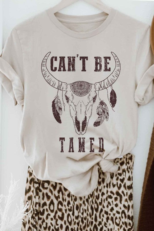 CANT BE TAMED CATTLE GRAPHIC TEE / T-SHIRT - lolaluxeshop