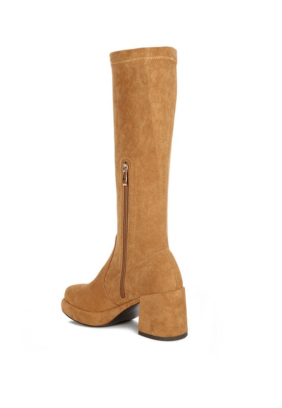 Morpin Stretch Suede Calf Boots - lolaluxeshop