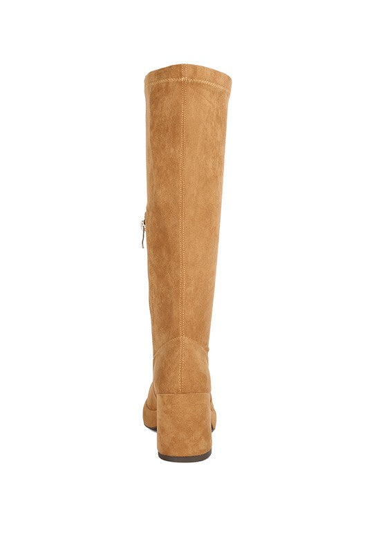 Morpin Stretch Suede Calf Boots - lolaluxeshop