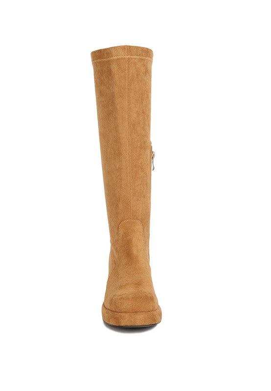 Morpin Stretch Suede Calf Boots - lolaluxeshop