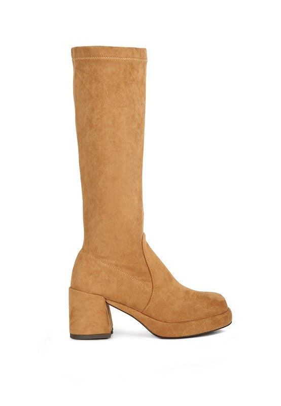 Morpin Stretch Suede Calf Boots - lolaluxeshop