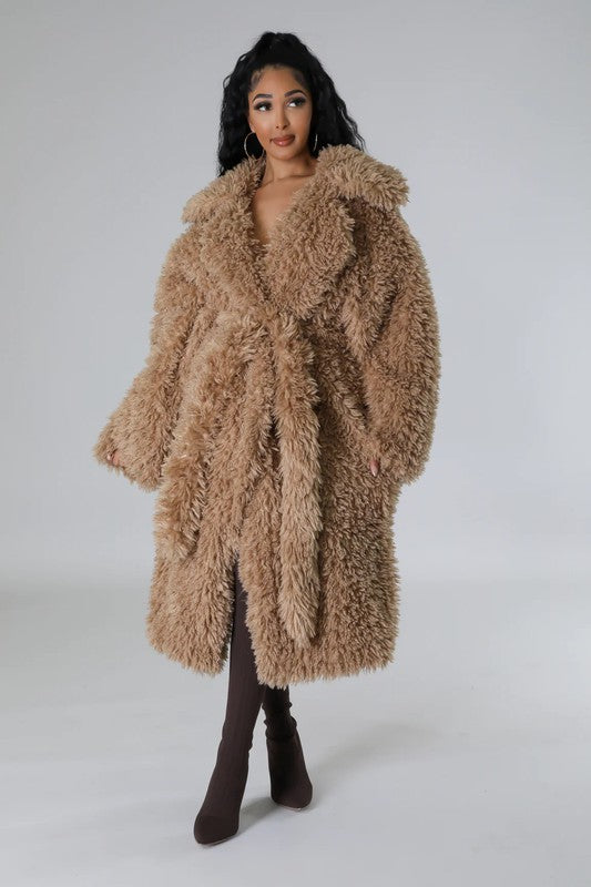 ATHINA Fuzzy Fur Winter Heavy Jacket - lolaluxeshop