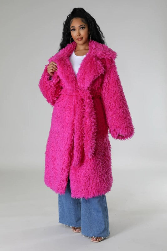 ATHINA Fuzzy Fur Winter Heavy Jacket - lolaluxeshop