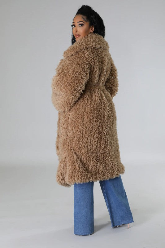 ATHINA Fuzzy Fur Winter Heavy Jacket - lolaluxeshop