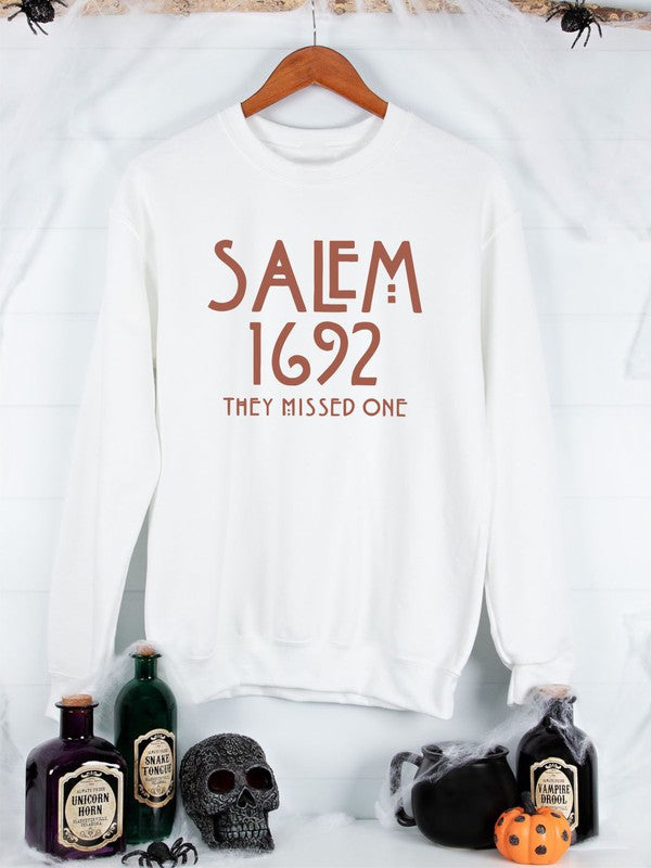 Salem 1692 They Missed One Crew Sweatshirt - lolaluxeshop