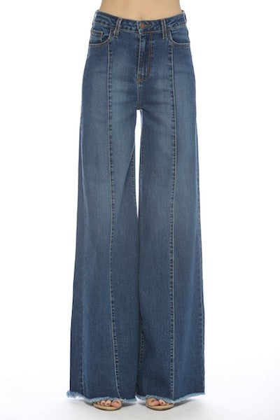 Wide leg, denim pants,  jeans, western - lolaluxeshop