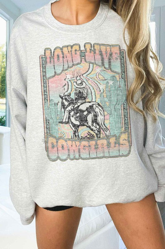 LONG LIVE COWGIRLS OVERSIZED SWEATSHIRT