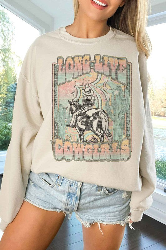 LONG LIVE COWGIRLS OVERSIZED SWEATSHIRT