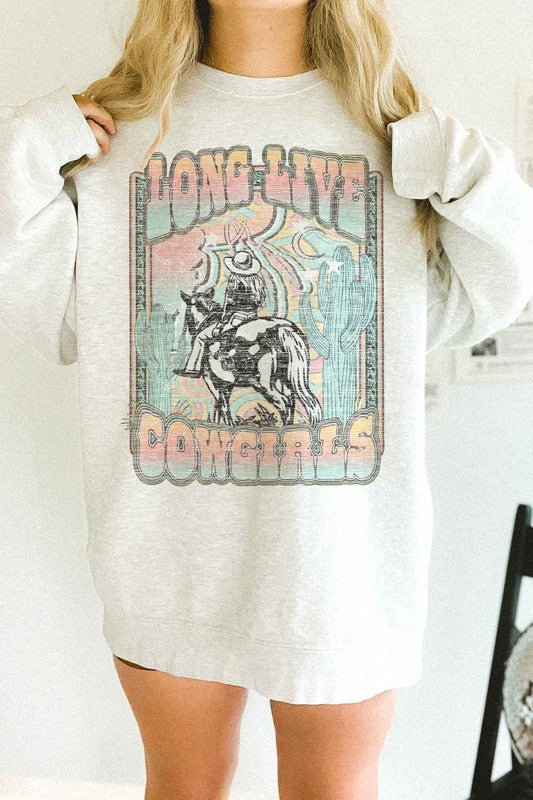 LONG LIVE COWGIRLS OVERSIZED SWEATSHIRT