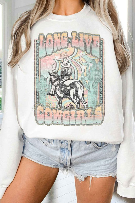 LONG LIVE COWGIRLS OVERSIZED SWEATSHIRT