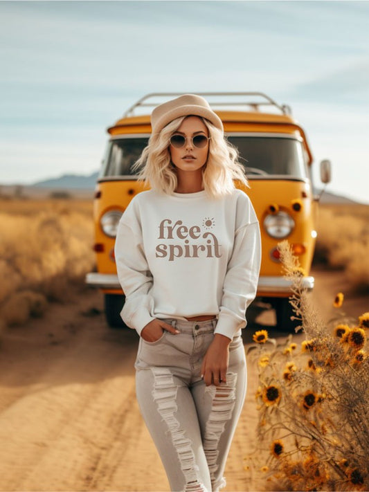 Free Spirit Crewneck Sweatshirt - lolaluxeshop