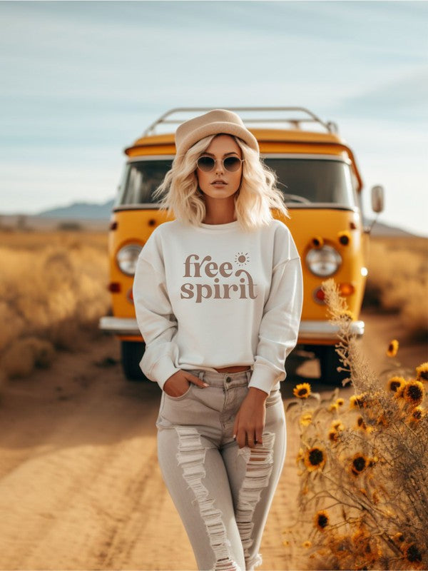 Free Spirit Crewneck Sweatshirt - lolaluxeshop