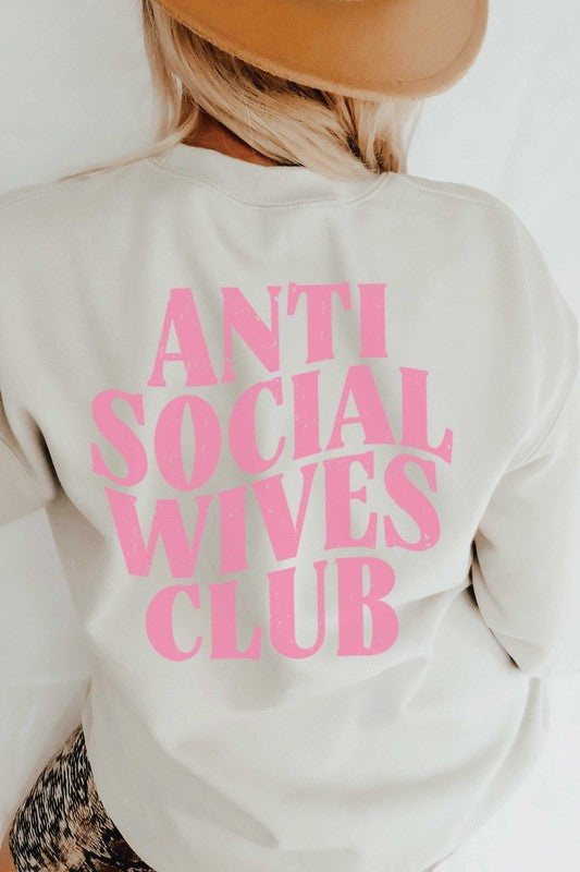 FB ANTI SOCIAL WIVES CLUB Graphic Sweatshirt - lolaluxeshop